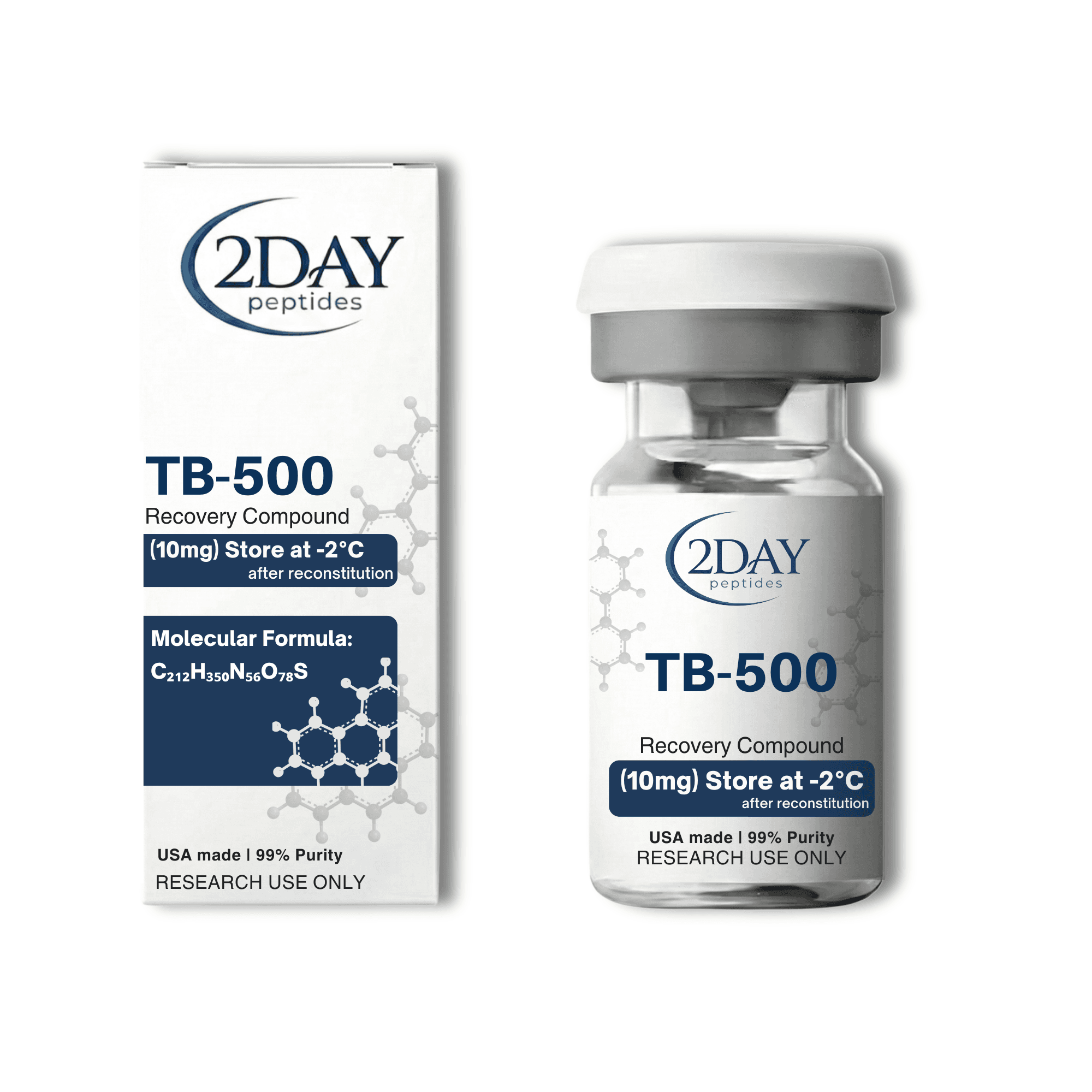TB-500 vial and packaging